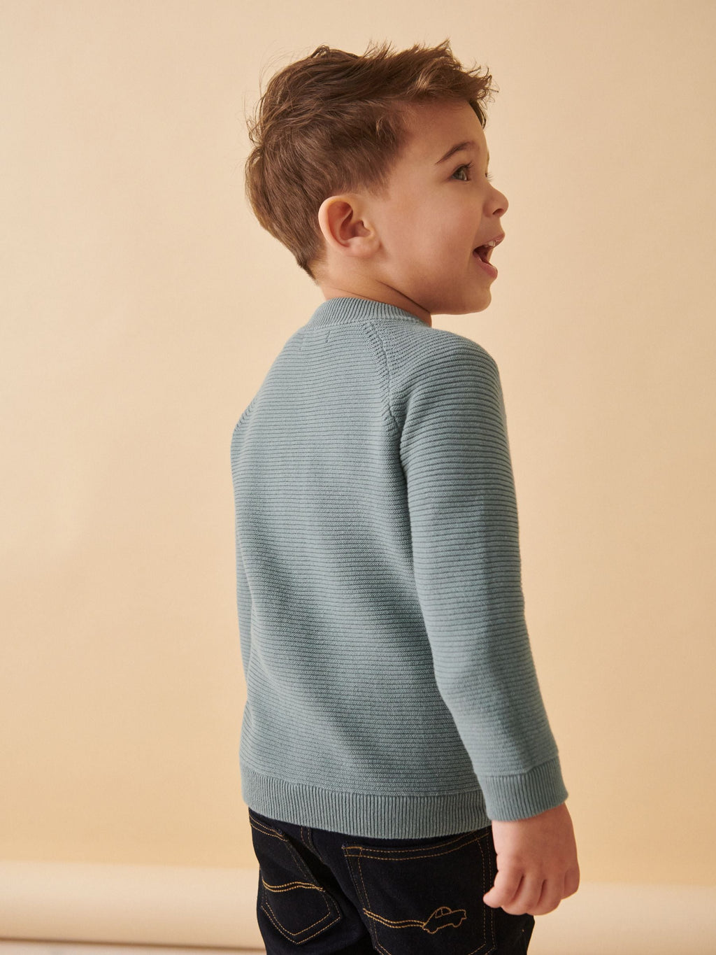 Blue Zip Through Cardigan (3mths-7yrs)