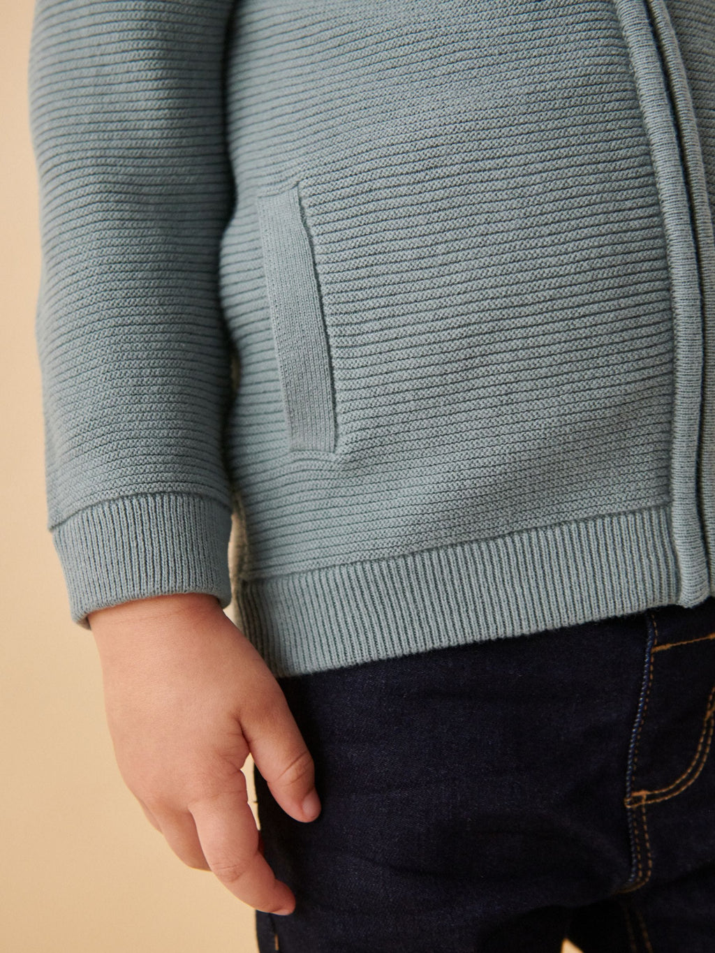 Blue Zip Through Cardigan (3mths-7yrs)