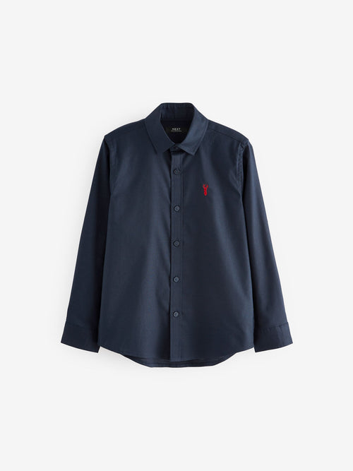 Navy Single Oxford Shirt (3-16yrs)