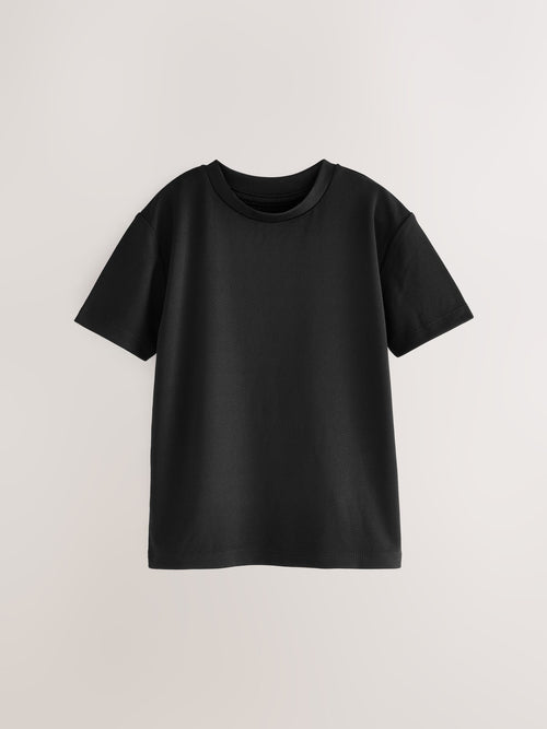 Black 2 Pack Sports T-Shirt (3-16yrs)