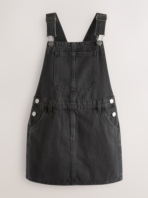 Black Denim Pinafore Dress (3-16yrs)