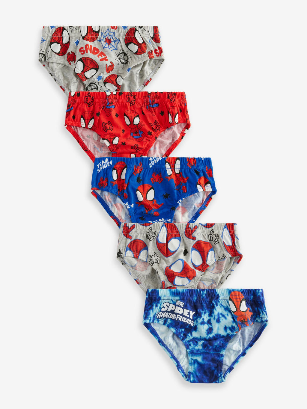 Spiderman Briefs 5 Pack (1.5-10yrs)