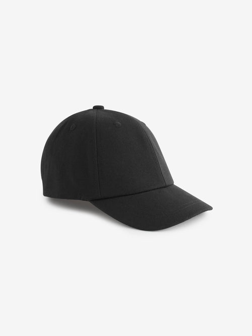 Black Canvas Cotton Cap 1-16 Years (3mths-16yrs)