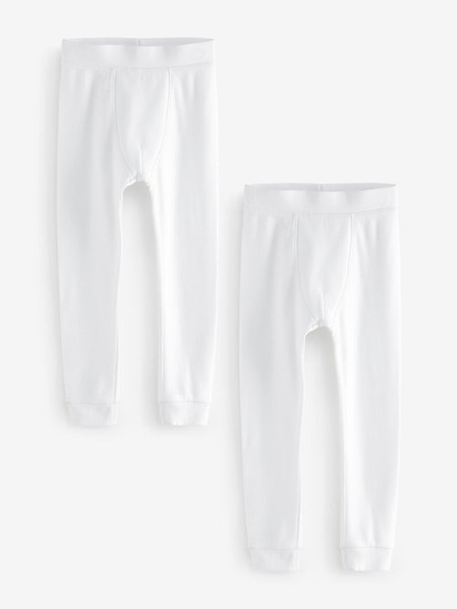 White Thermal Leggings 2 Pack (2-16yrs)