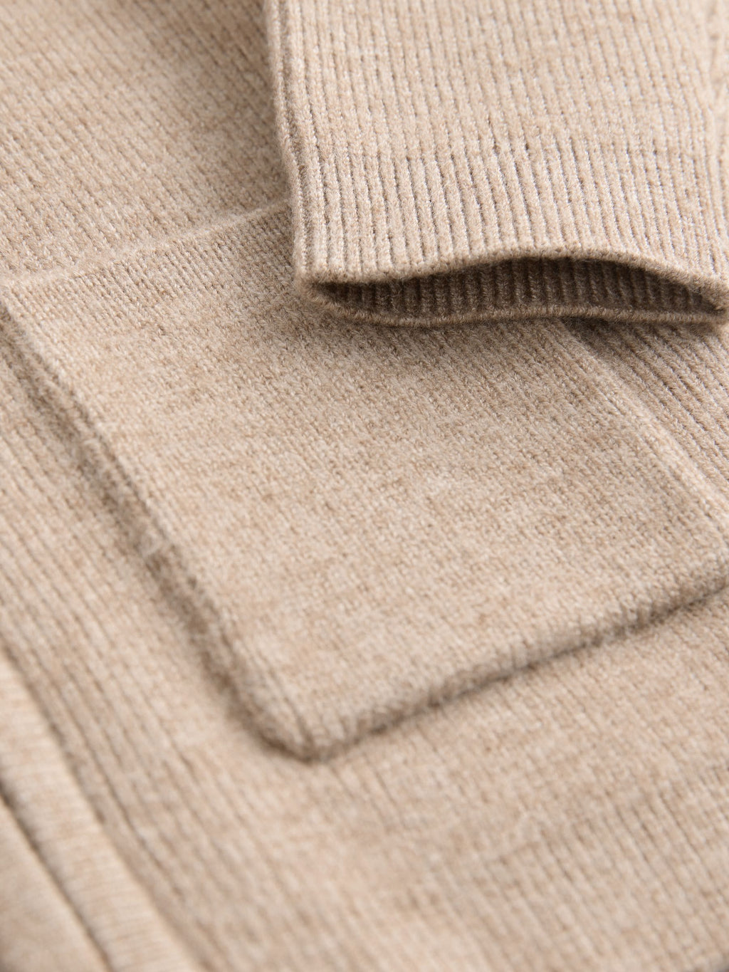 Tan Brown Zip front knitted Shacket (0mths-2yrs)