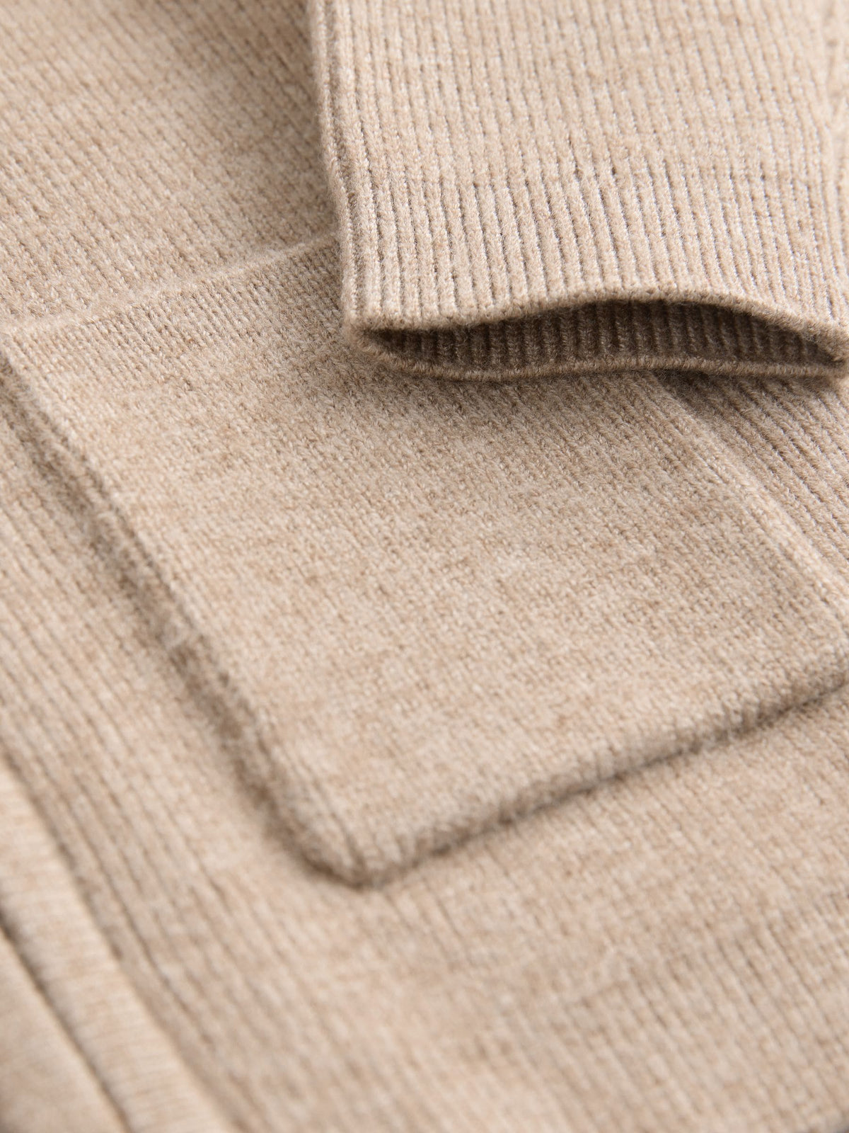 Tan Brown Zip front knitted Shacket (0mths-2yrs)