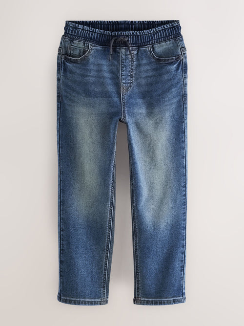 Mid Vintage Blue Loose Fit Stretch Elasticated Waist Jeans (3-16yrs)