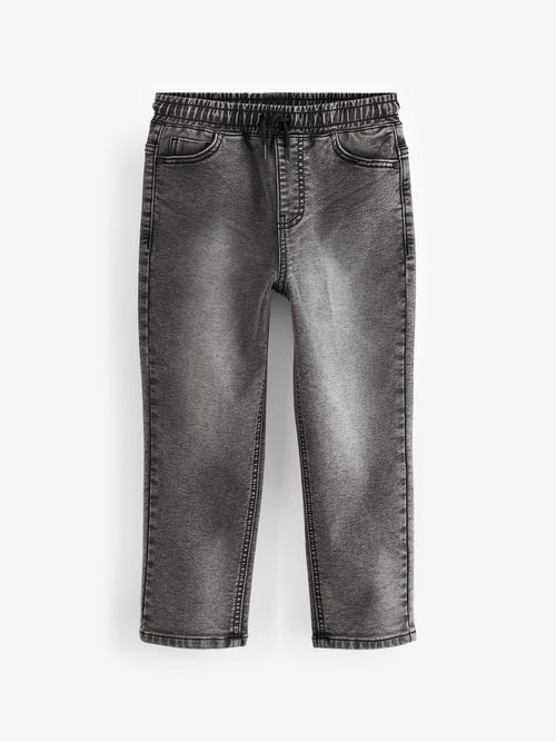 Grey Loose Fit Stretch Elasticated Waist Jeans (3-16yrs)