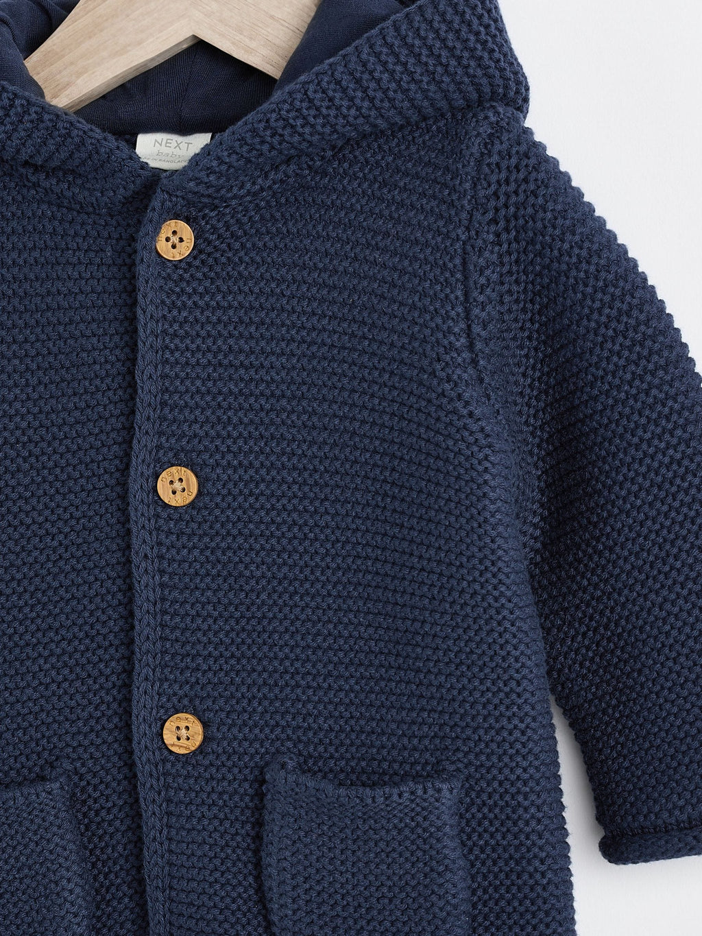 Navy Blue Knitted Baby Cardigan (0mths-2yrs)
