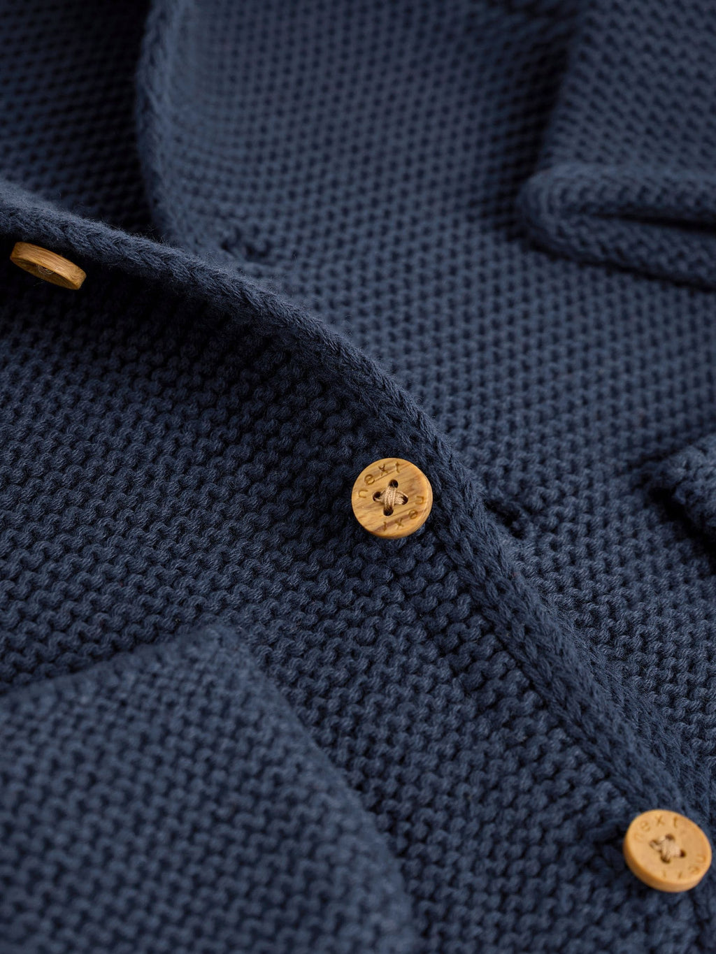 Navy Blue Knitted Baby Cardigan (0mths-2yrs)