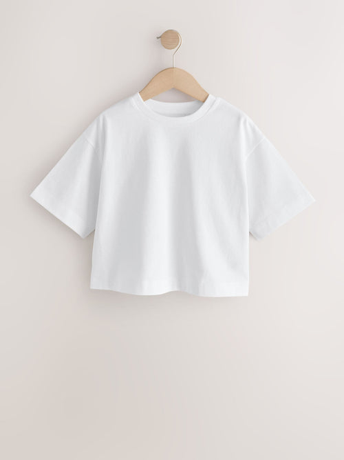 White Oversized Boxy T-Shirt (3-16yrs)