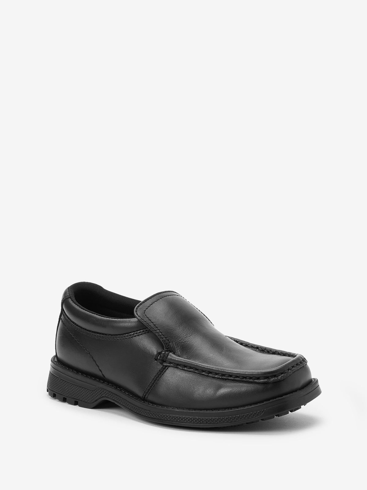 Black School Leather Loafer Shoes