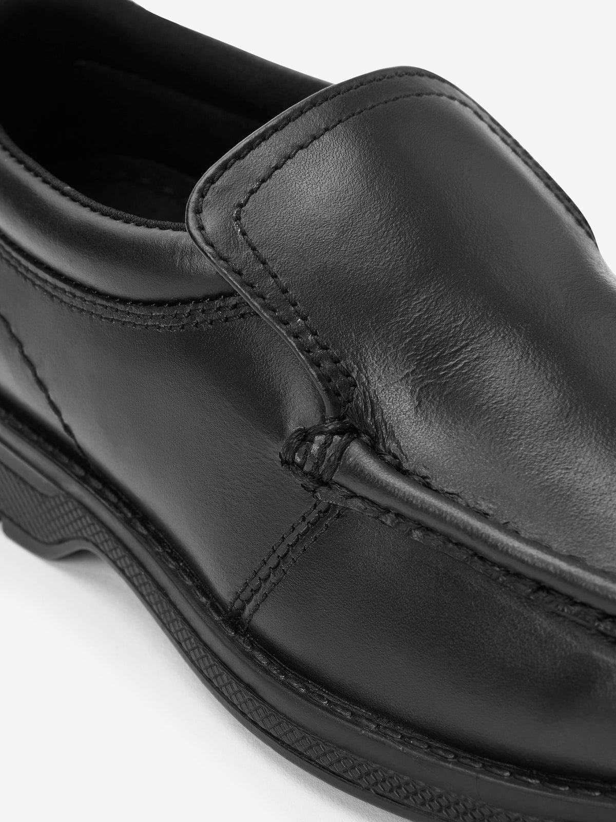 Black School Leather Loafer Shoes