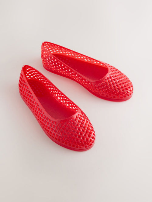 Red Jelly Ballet Shoes