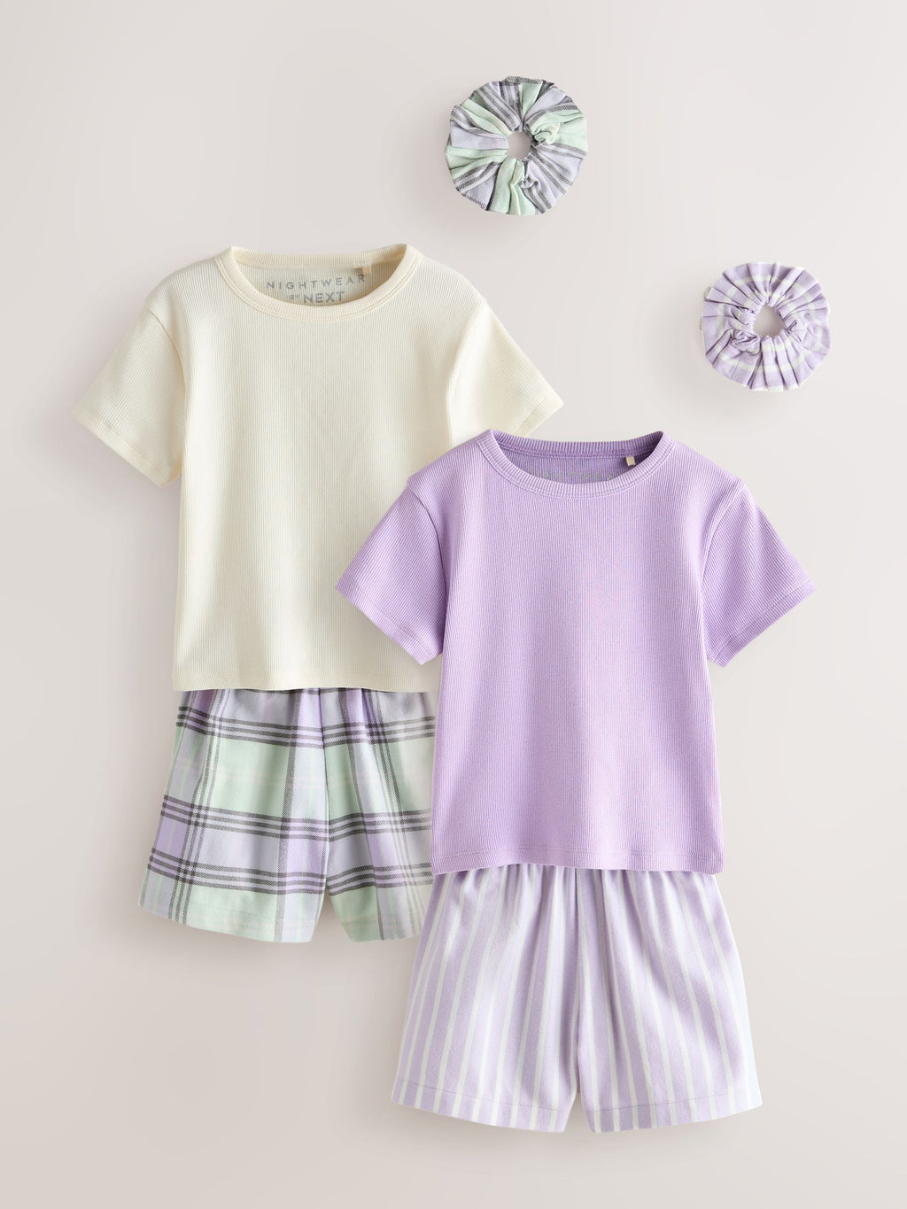 Lilac Purple Woven Bottom Pyjamas 2 Pack (3-16yrs)