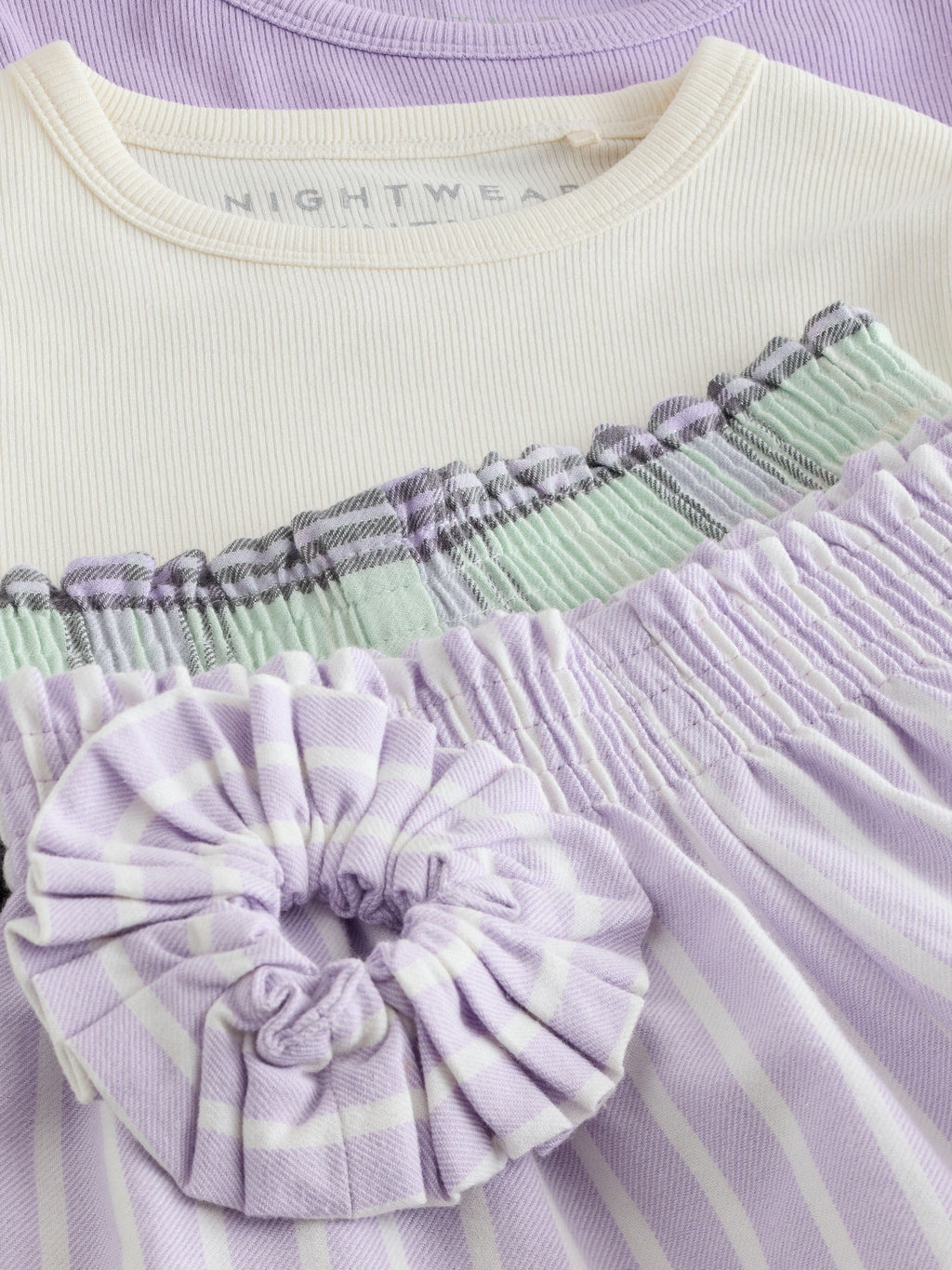 Lilac Purple Woven Bottom Pyjamas 2 Pack (3-16yrs)