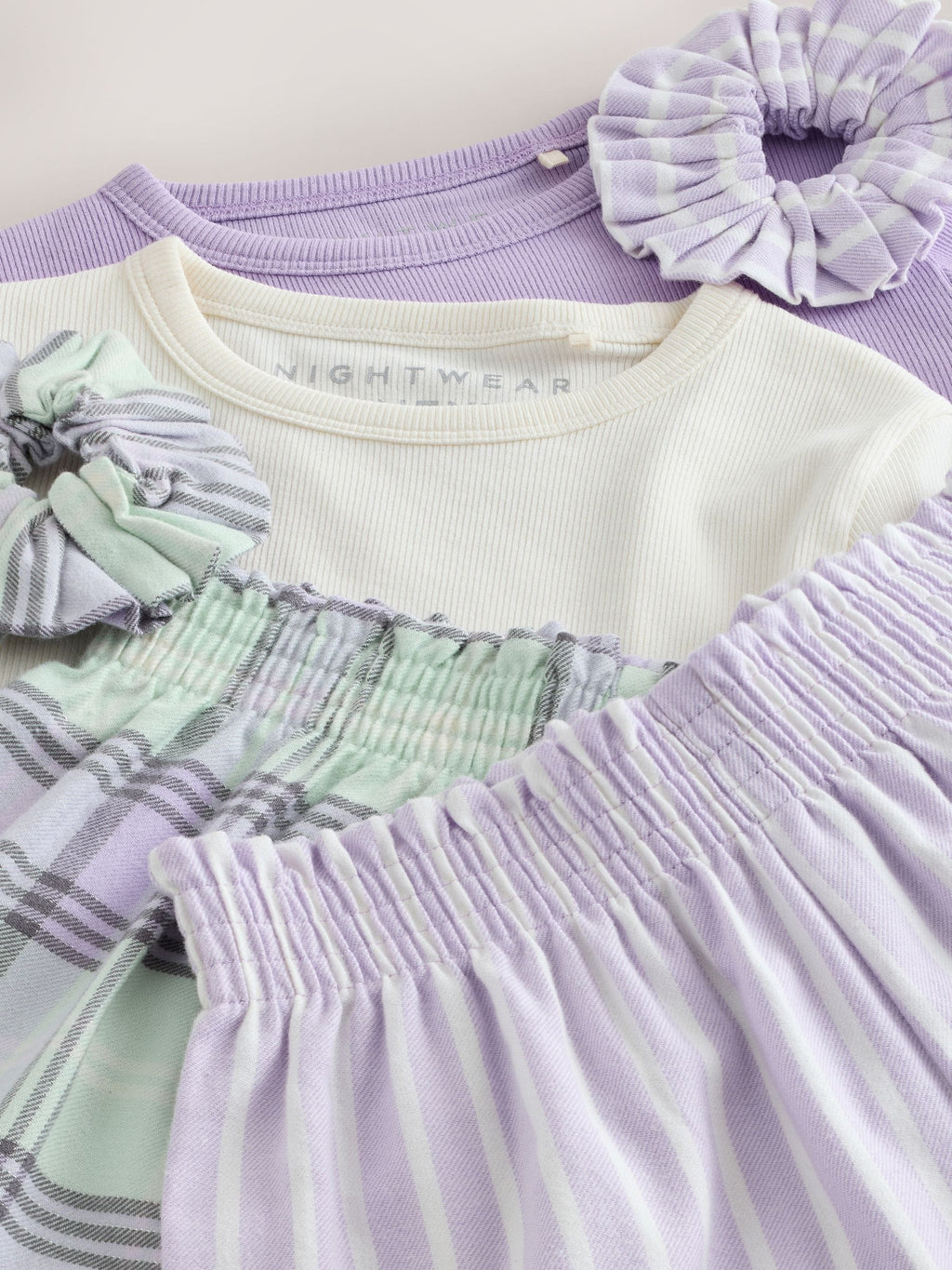 Lilac Purple Woven Bottom Pyjamas 2 Pack (3-16yrs)