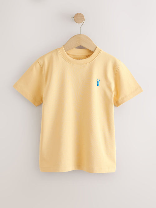 Soft Yellow Stag Regular Fit Short Sleeve T-Shirt (3-16yrs)