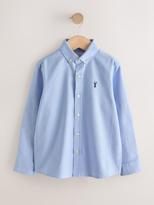 Fresh Blue Long Sleeve Premium Oxford Shirt (3-18yrs)