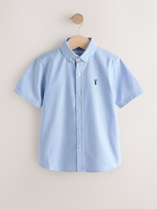 Blue Short Sleeve Premium Oxford Shirt (3-17yrs)