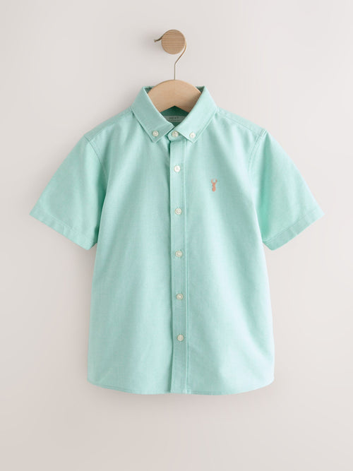Mint Green Short Sleeve Premium Oxford Shirt (3-17yrs)