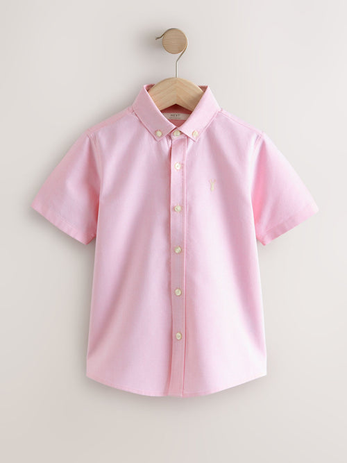 Pink Short Sleeve Premium Oxford Shirt (3-17yrs)
