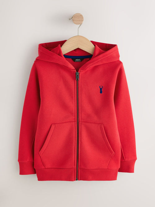 Red Stag Zip Through Sweat Hoodie (3-16yrs)