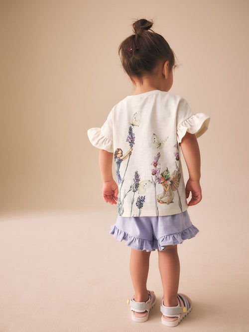 Ecru White Flower Fairies Shorts Set (3mths-7yrs)