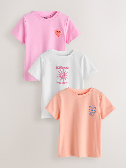 Multi Graphic T-Shirts 3 Pack (3-16yrs)