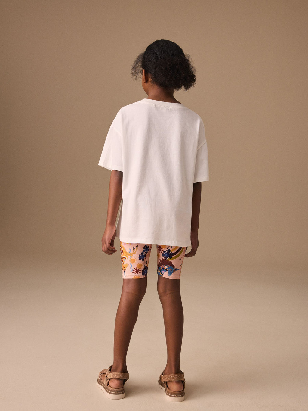 White Unicorn Sequin T-Shirt and Cycling Shorts Set (3-16yrs)