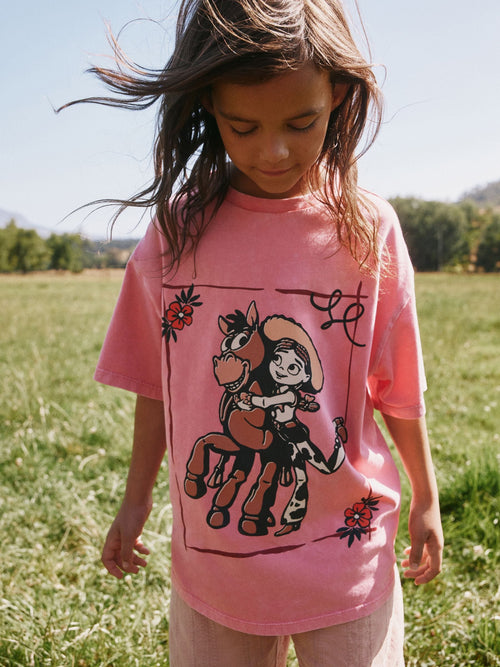 Pink Jessie Oversized Toy Story Graphic T-Shirt (3-16yrs)