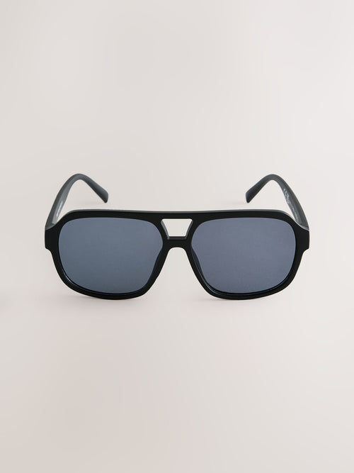 Black Aviator Sunglasses