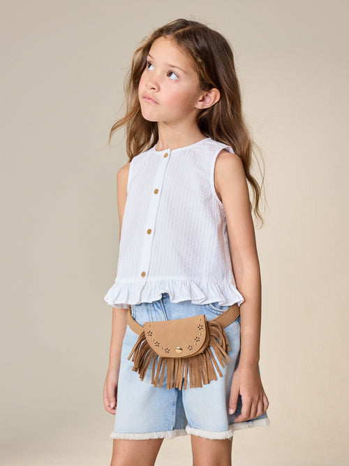 White Sleeveless Waistcoat (3-16yrs)