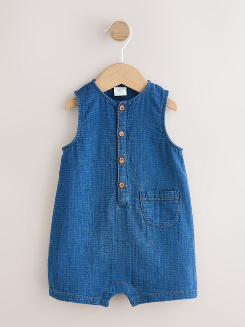 Navy Blue Jersey Baby Rompers (0mths-3yrs)