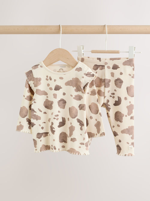 Brown Cow Baby Top and Leggings Set 2 Piece (0mths-2yrs)