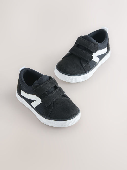 Black First Walker Touch Fastening Trainers