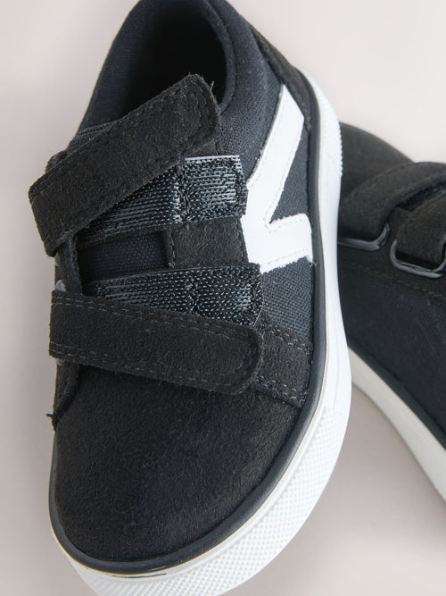 Black First Walker Touch Fastening Trainers
