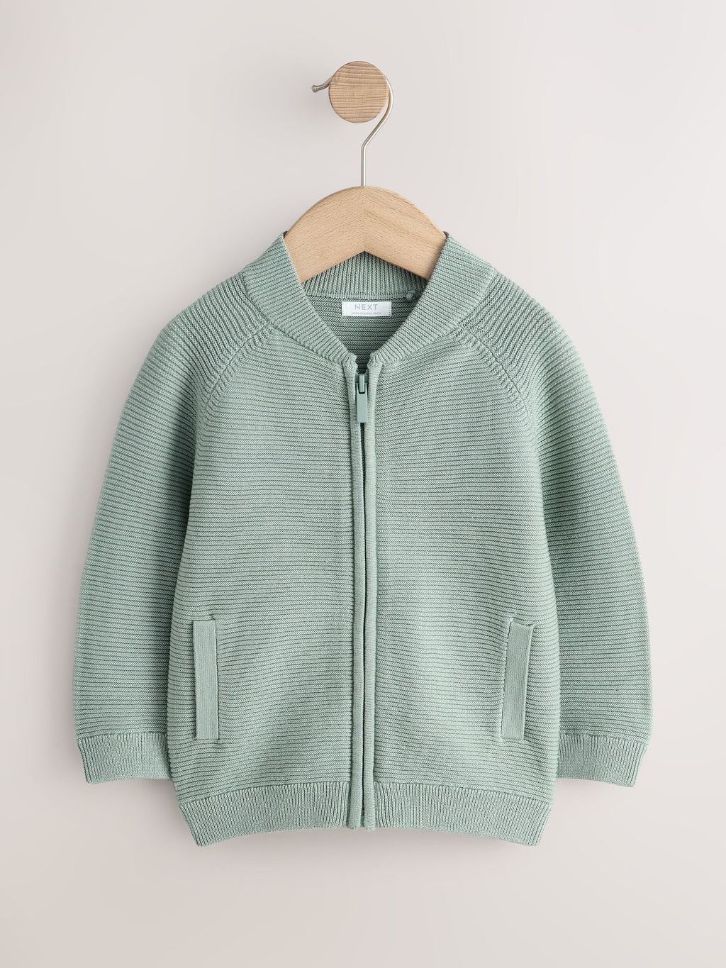 Green Zip Through Cardigan (3mths-7yrs)