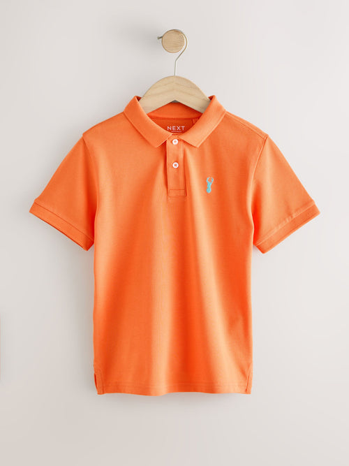 Stag Orange Short Sleeve Polo Shirt (3-16yrs)