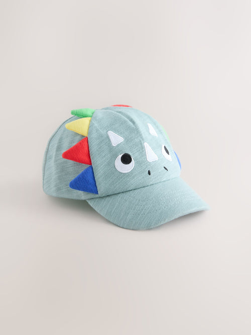 Green Dino Spike 3D Cap (3mths-10yrs)