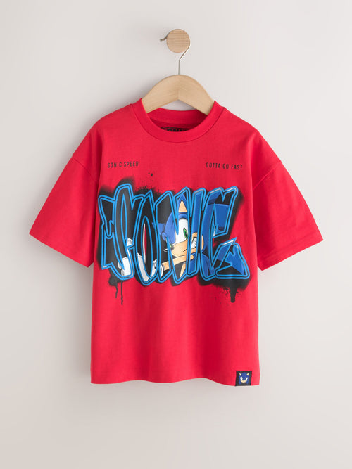Red Sonic T-Shirt (3-16yrs)