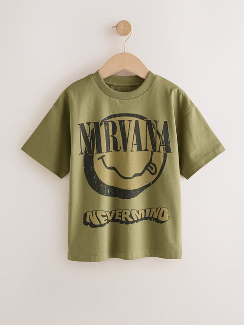 Khaki Nirvana Band T-Shirt (3-16yrs)