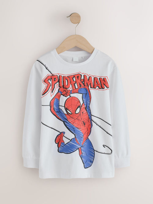 White Spiderman Long Sleeve T-Shirt (3-16yrs)