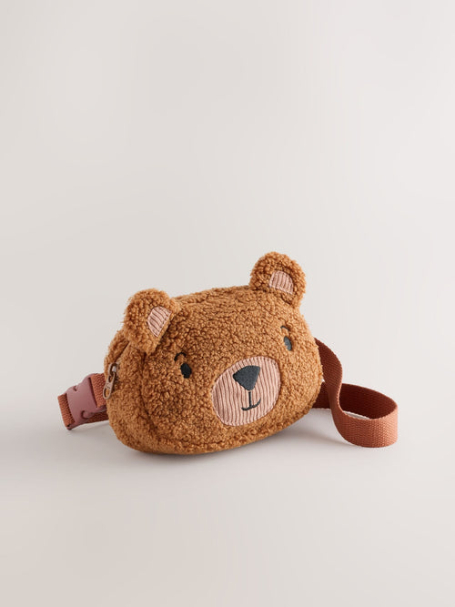 Brown Bear Novelty Cross-Body Bag
