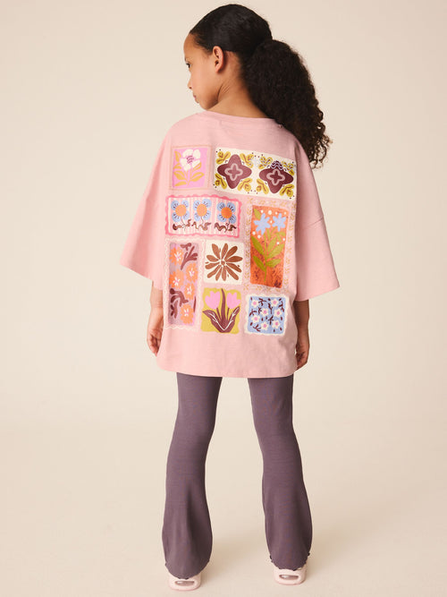 Pink Graphic T-Shirt and Kick Flare Set (3-16yrs)