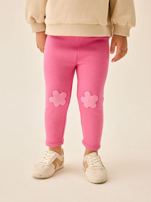 Pink Cosy Fleece Lined Leggings (3mths-7yrs)