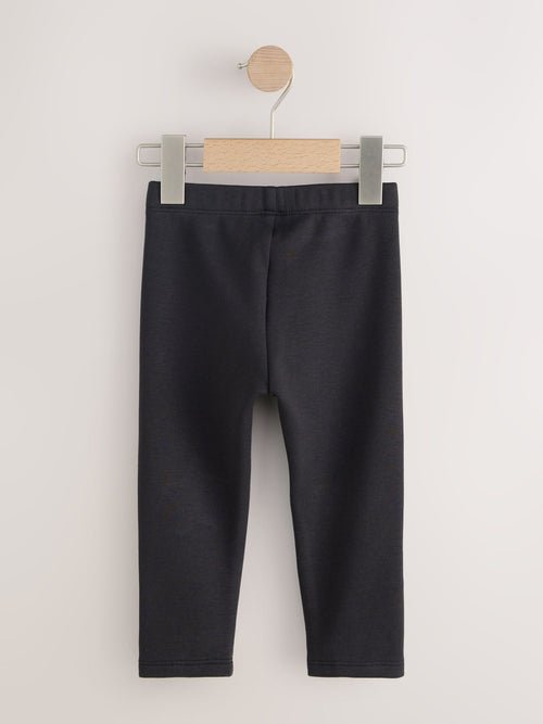 Black Cosy Fleece Lined Leggings (3mths-7yrs)