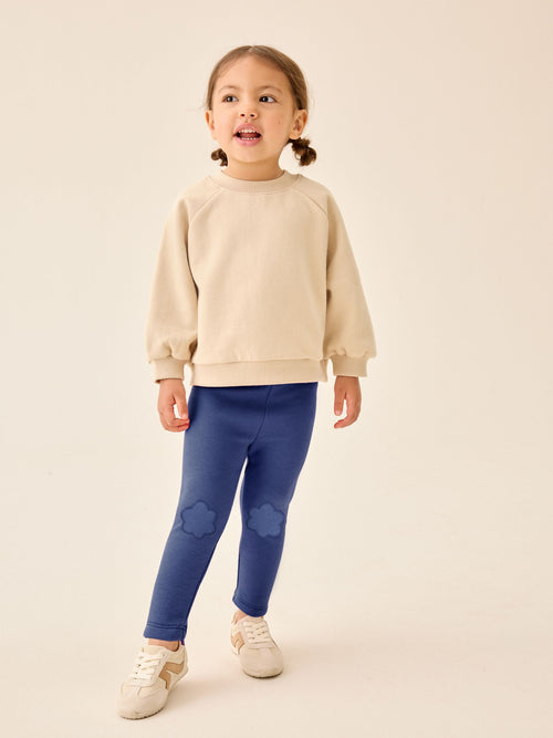 Navy Cosy Fleece Lined Leggings (3mths-7yrs)