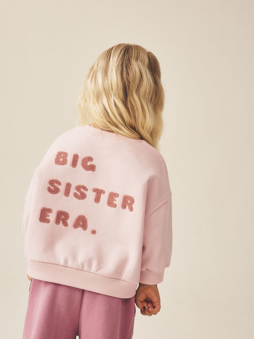 Cream Big Sister Era Crew Neck Sweatshirt (3mths-7yrs)