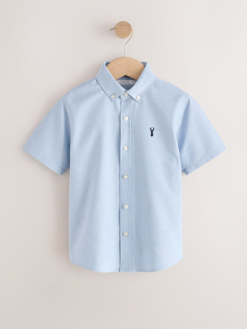 Light Blue Short Sleeve Premium Oxford Shirt (3-17yrs)